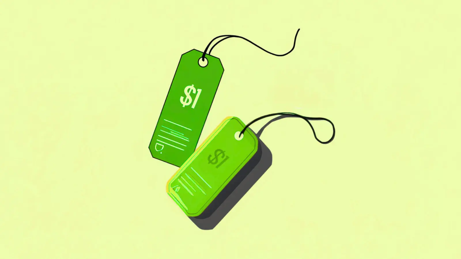 Preis-Schilder als Symbol für Pricing-Strategie